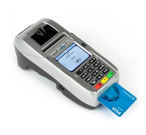 First Data FD130 EMV NFC Dial/IP Credit Card Machine for sale online 