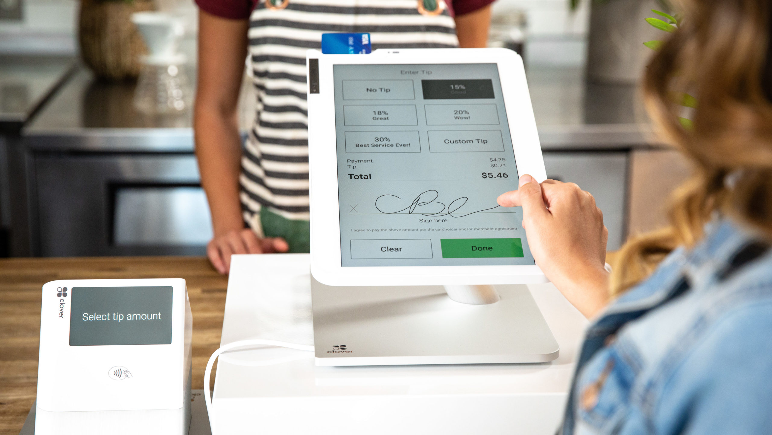 New Clover POS Station with Customer Display - Requires Processing Account w/Powering POS Newest Version 